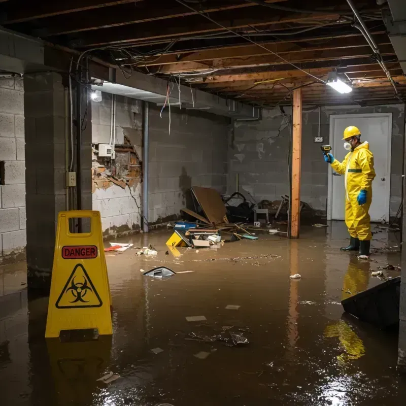 Flooded Basement Electrical Hazard in Gifford, FL Property